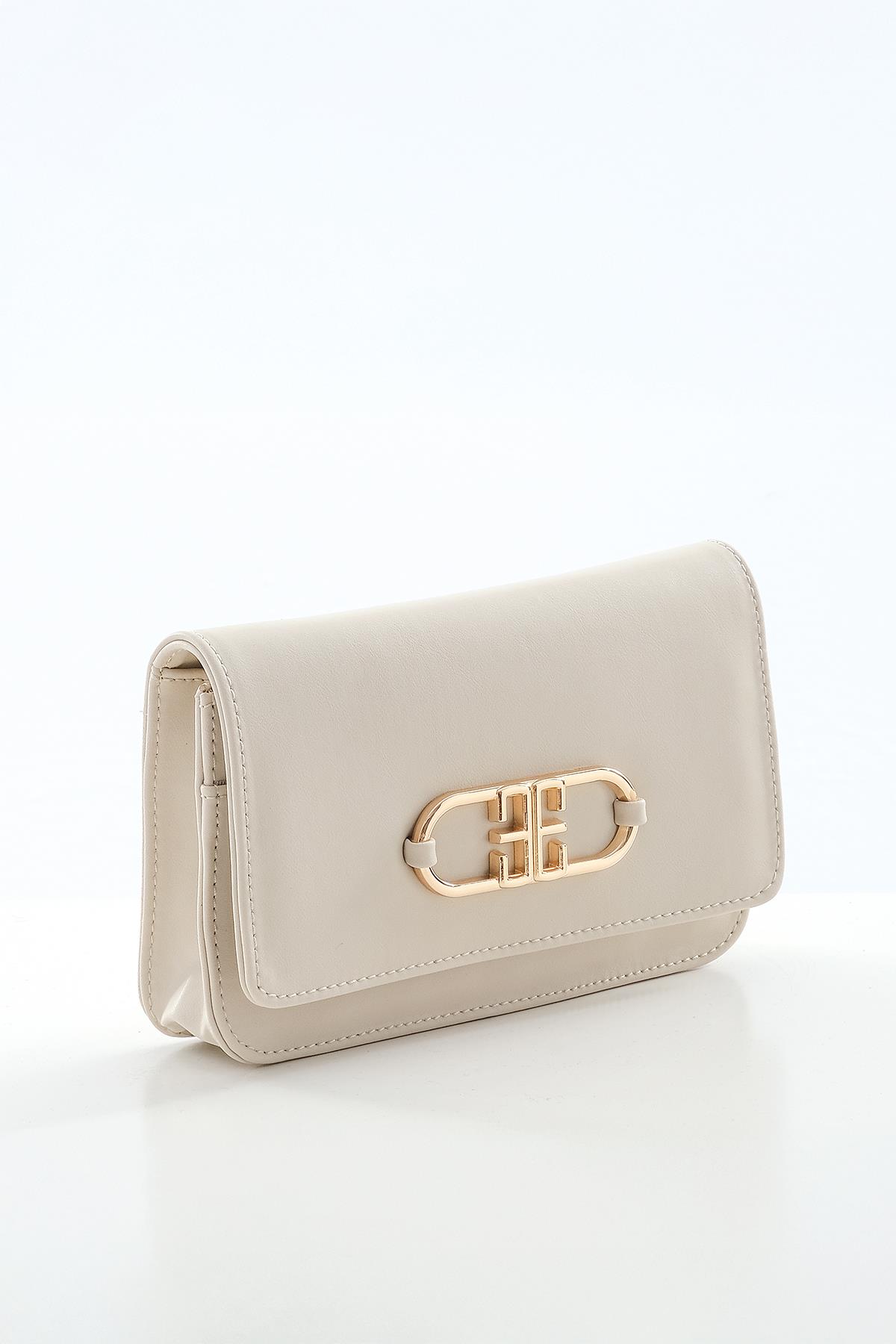 Vegan Deri, Gündüz Gece Kullanışlı, Zincirli,  Şık Cüzdan Çanta