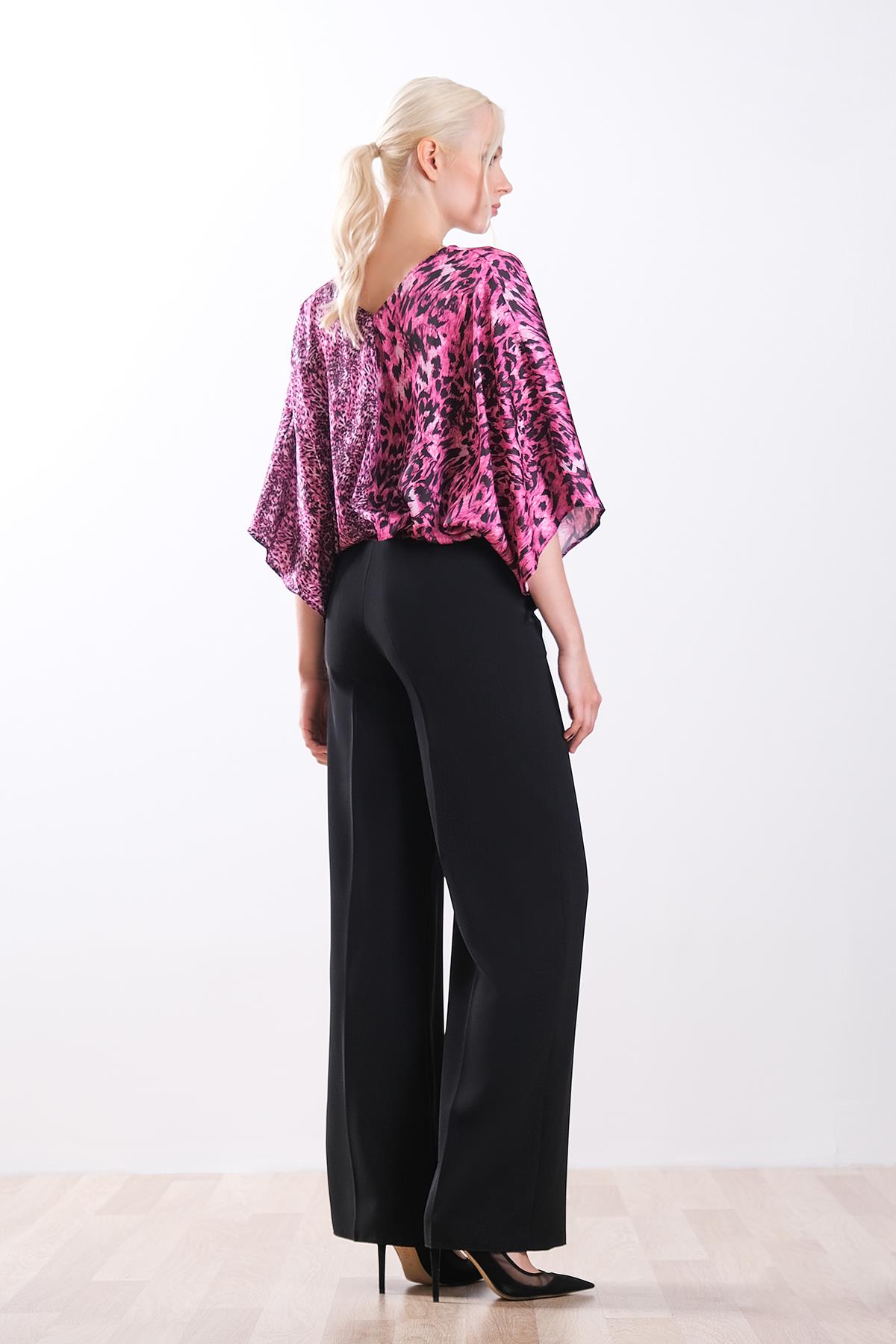 Yüksek Bel Bol Paça Fit Pantolon