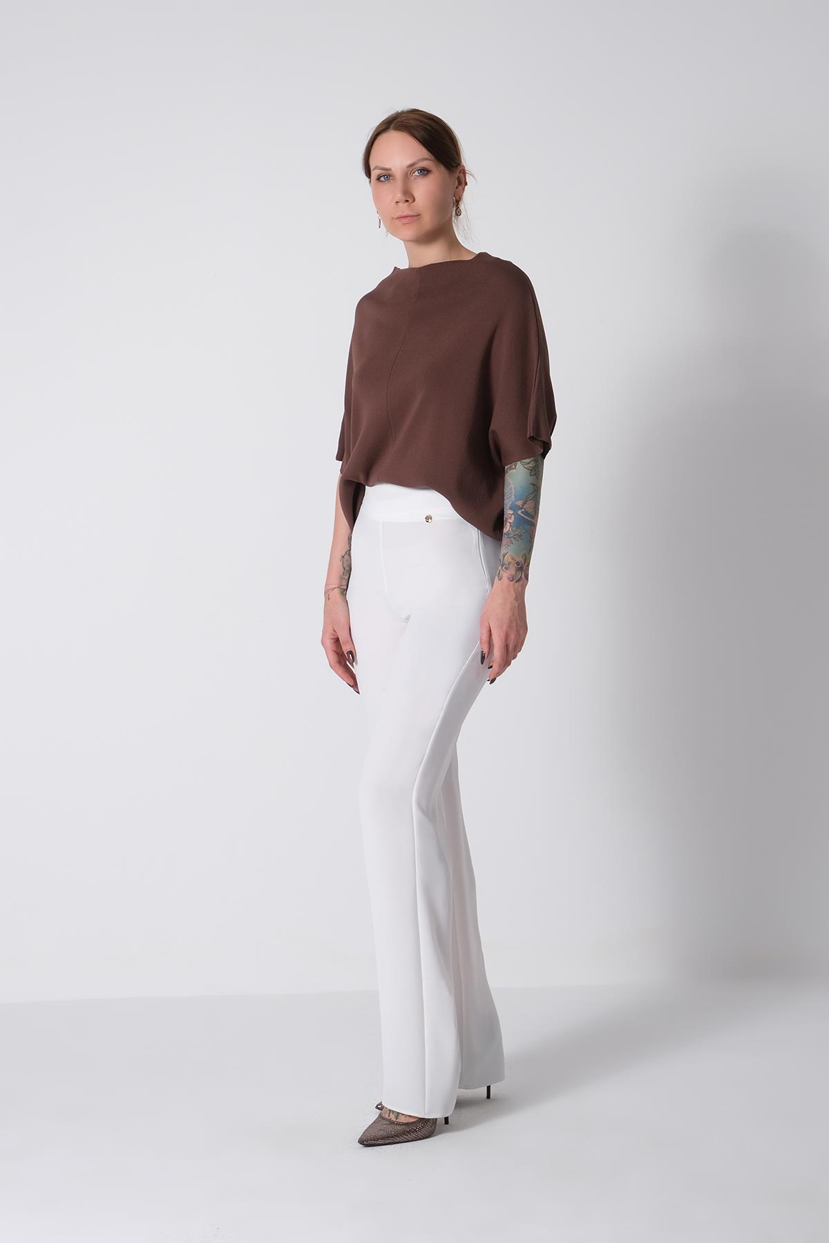 Yüksek Bel Bol Paça Pantolon