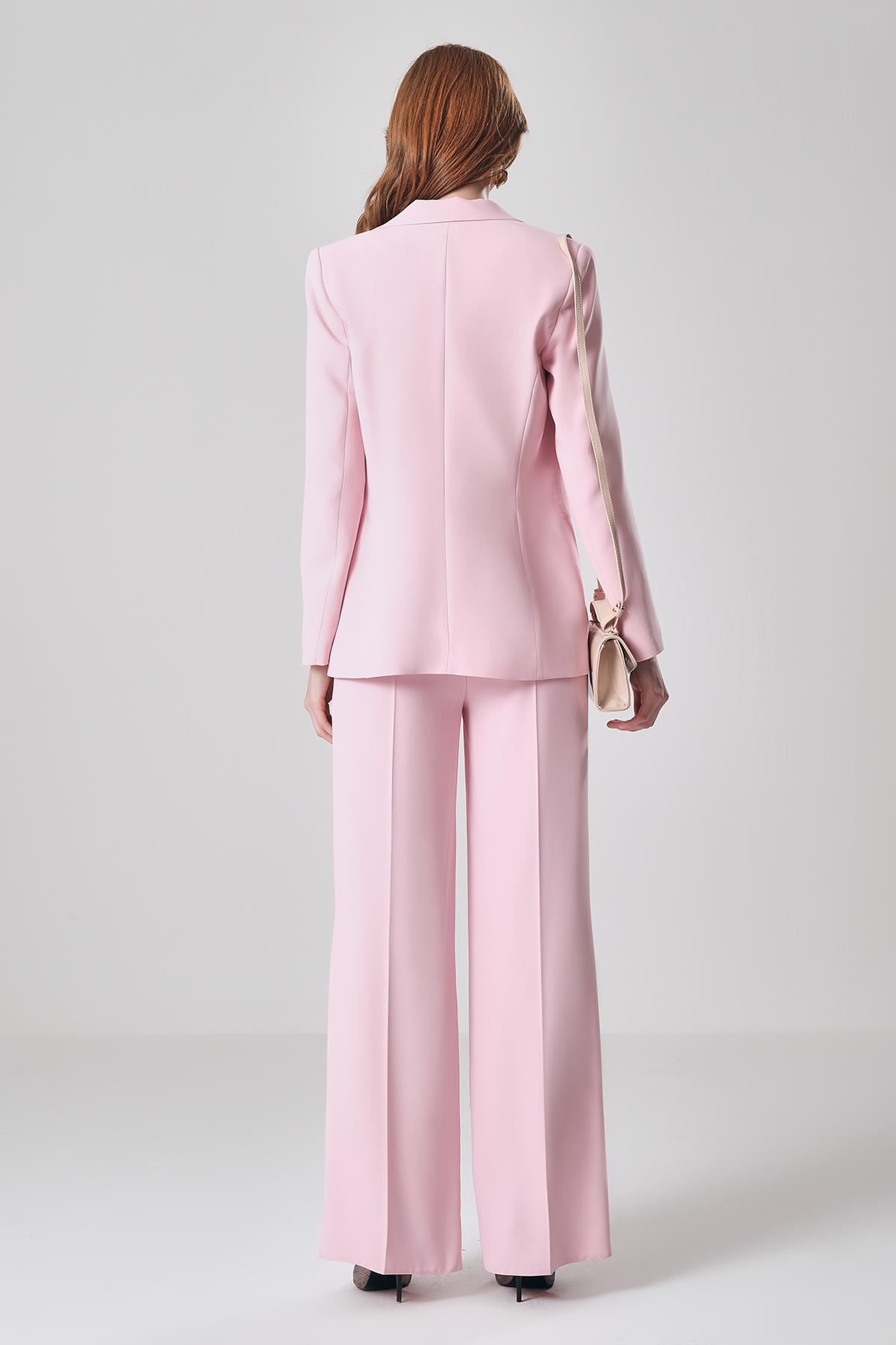 Yüksek Bel Cepli Pantolon