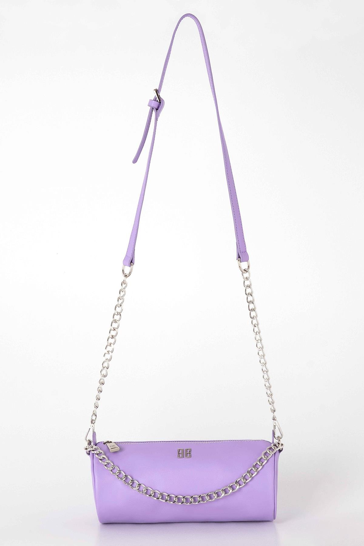 Zincirli Silindir Çanta