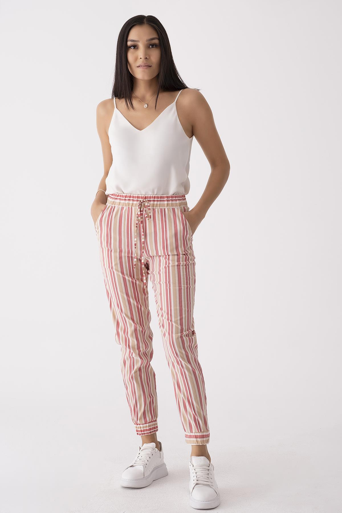 Çizgili Jogger Pantolon