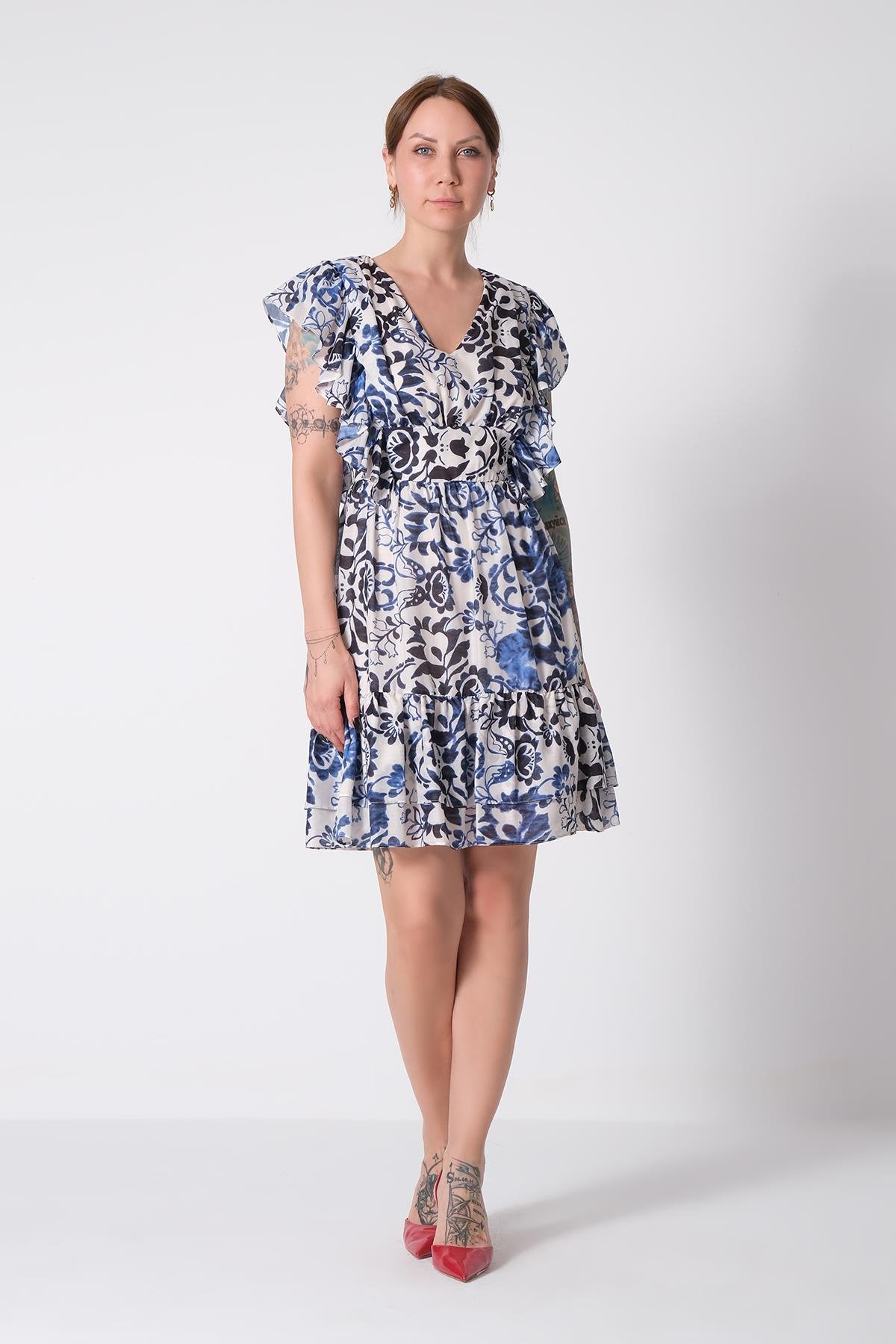 Detaylı Mini Elbise