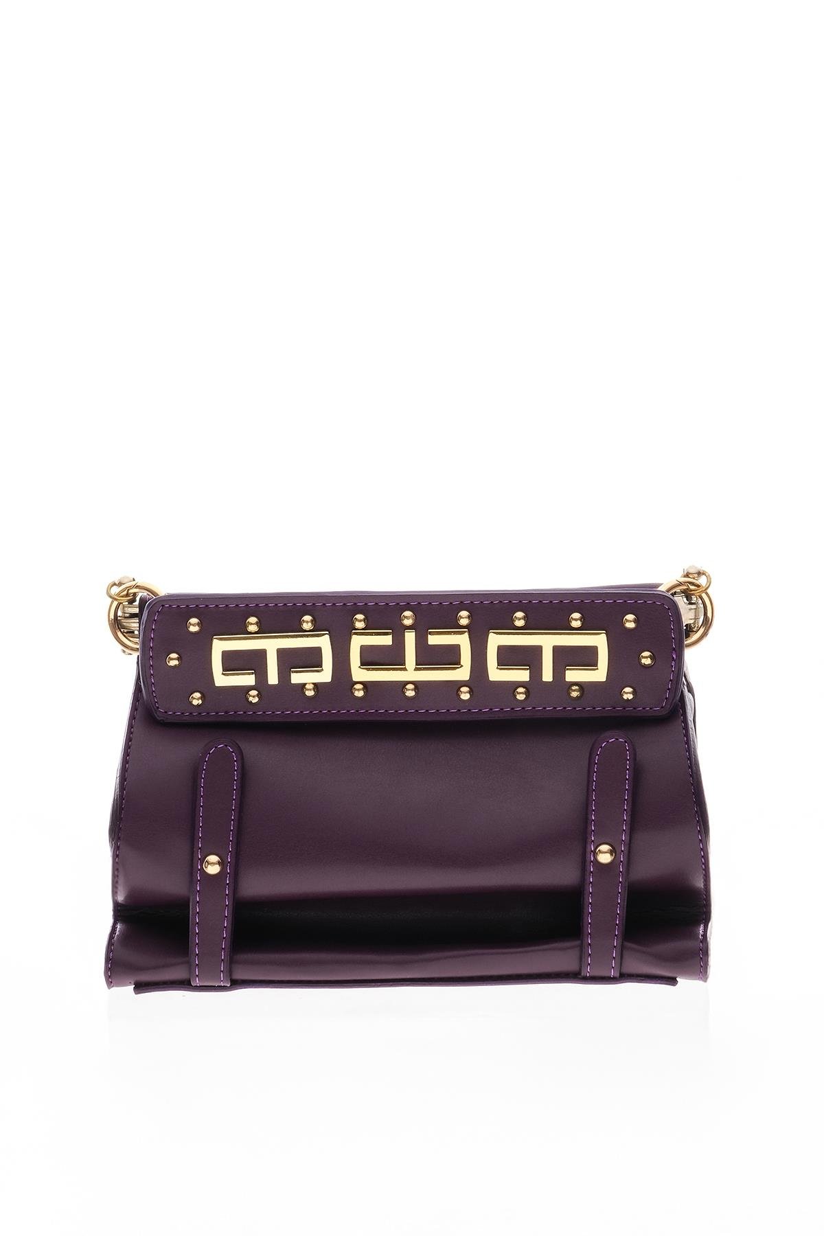 Gold Logo Detaylı Omuz Çantası