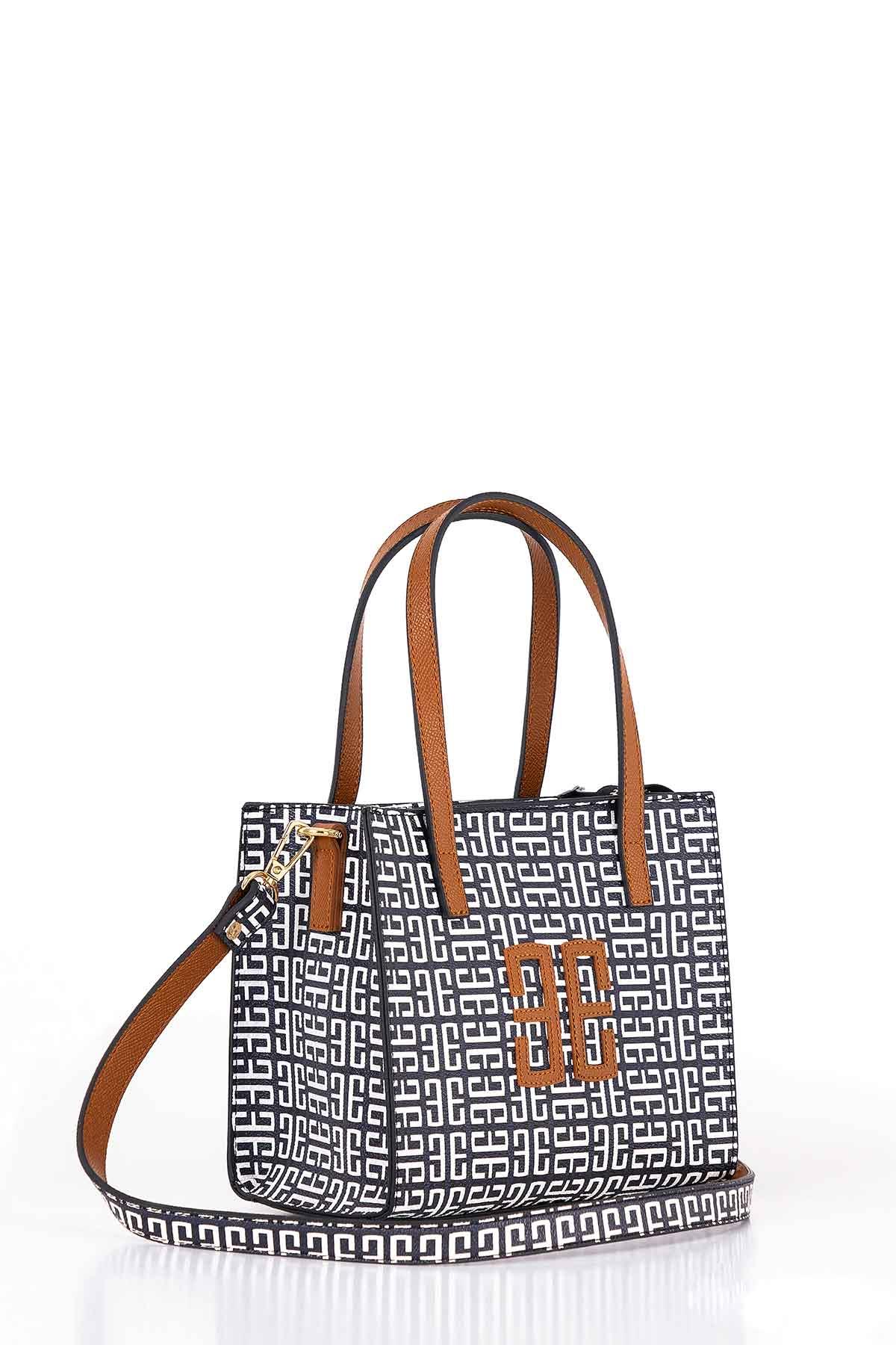 Monogram Desenli Omuz Çantası