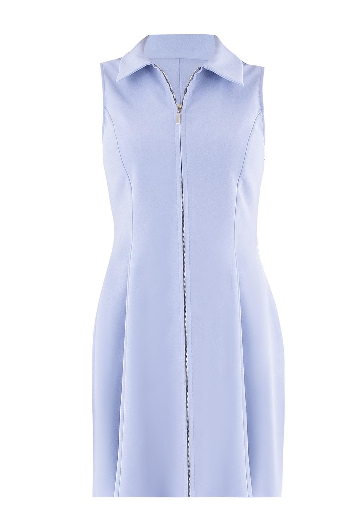 Önü Fermuar Detaylı Elbise