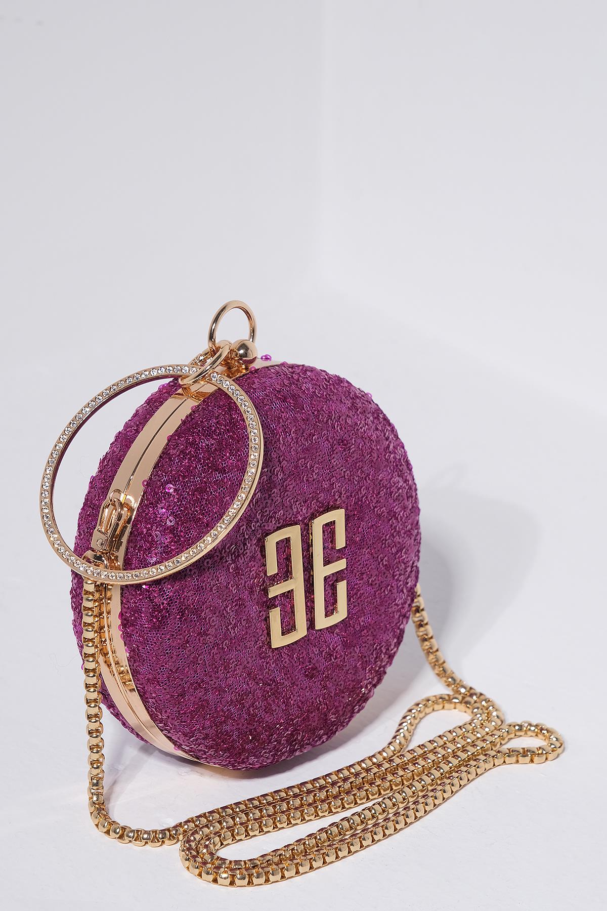 Payet Kaplama Şık Kadın Abiye Çanta