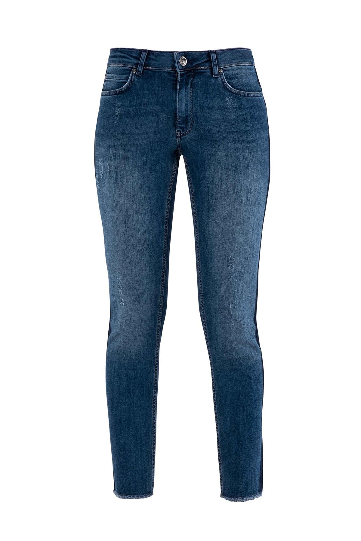 Püskül Paça 5 Cep Jean Pantolon