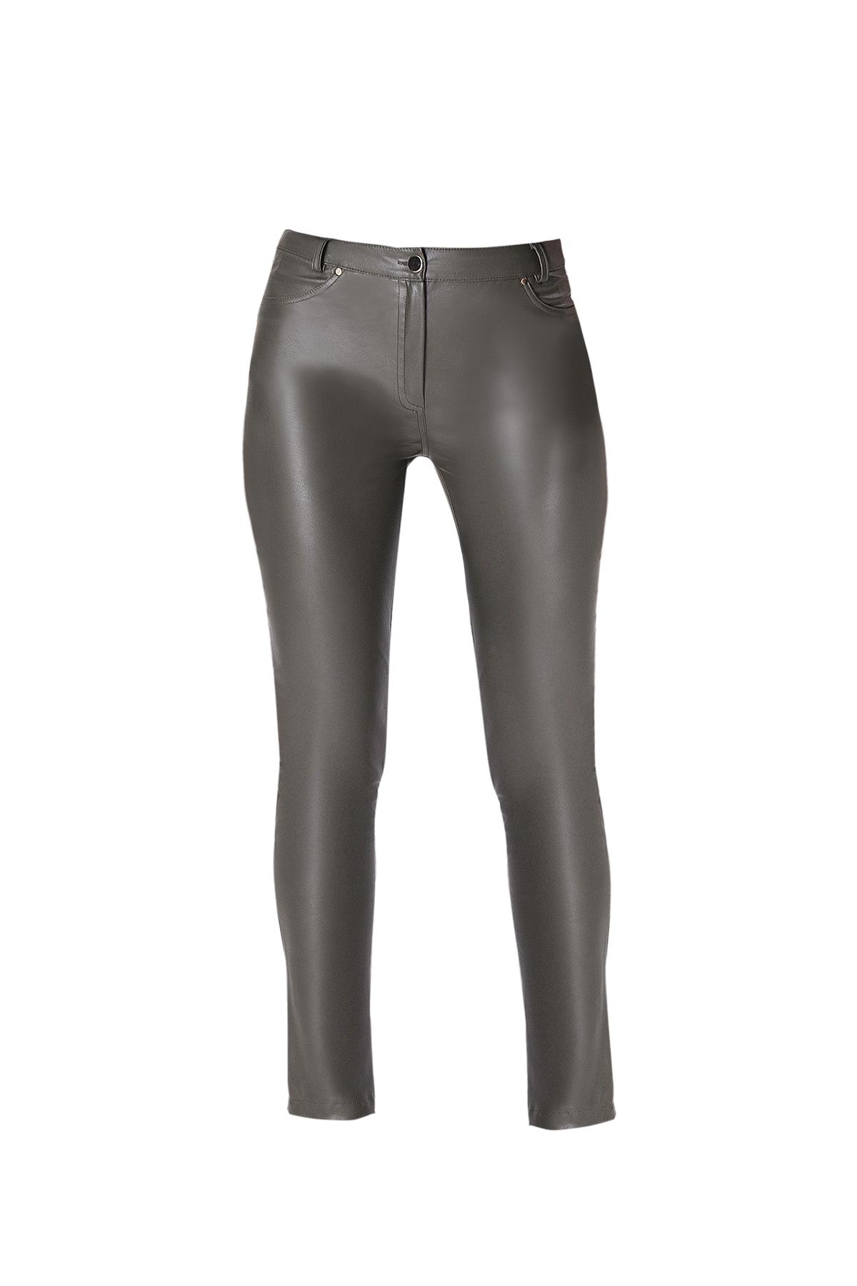 Suni Deri 5 Cep Pantolon