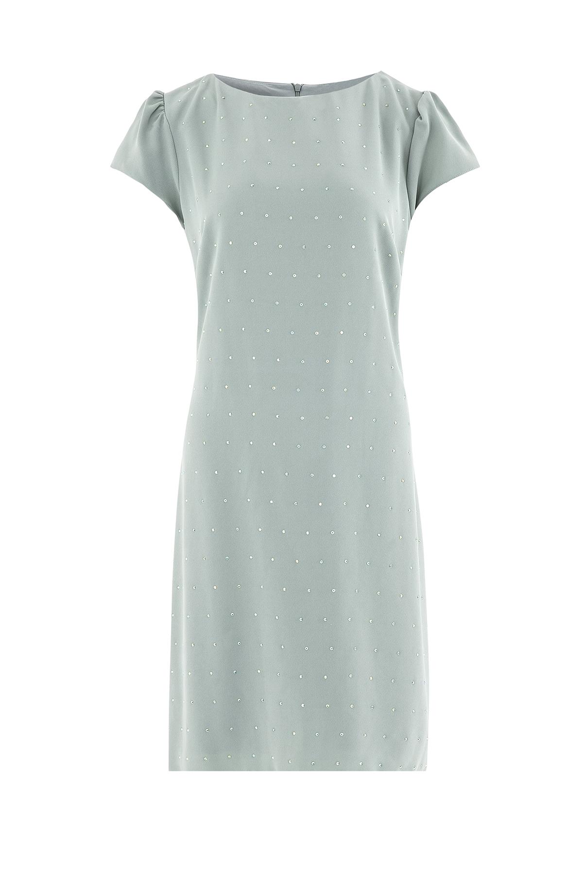 Taşlı Kısa Kollu Elbise