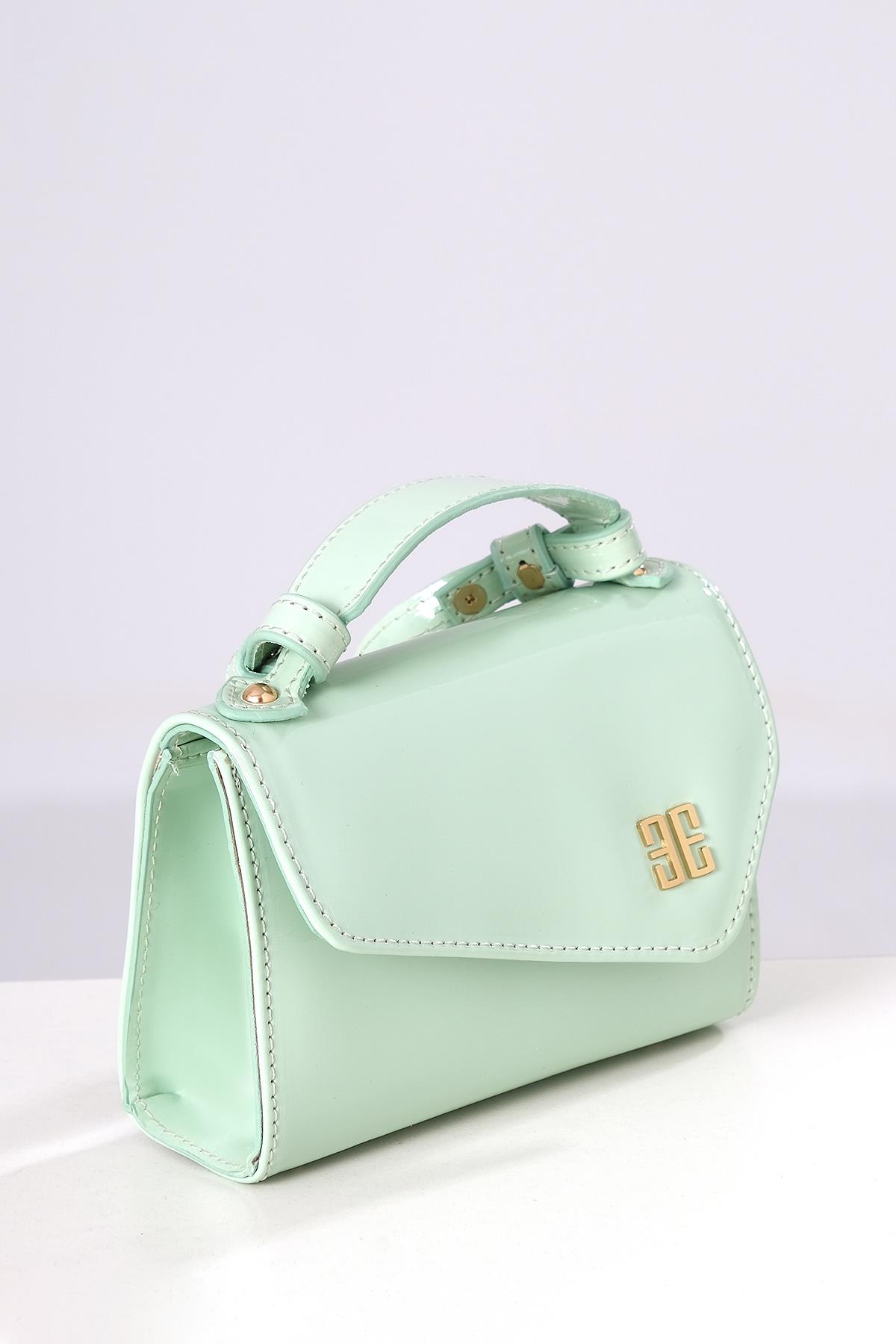 Uzun Askılı Çarpraz Düz Kullanımlı Mini Şık Çanta