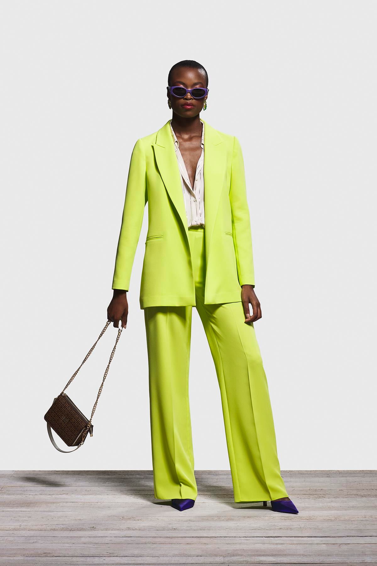 Yakalı Oversize Blazer Ceket