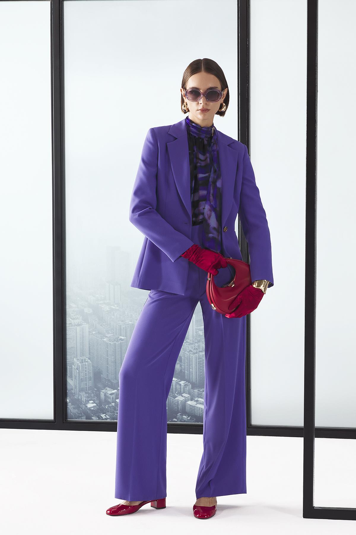 Yüksek Bel Cepli Pantolon