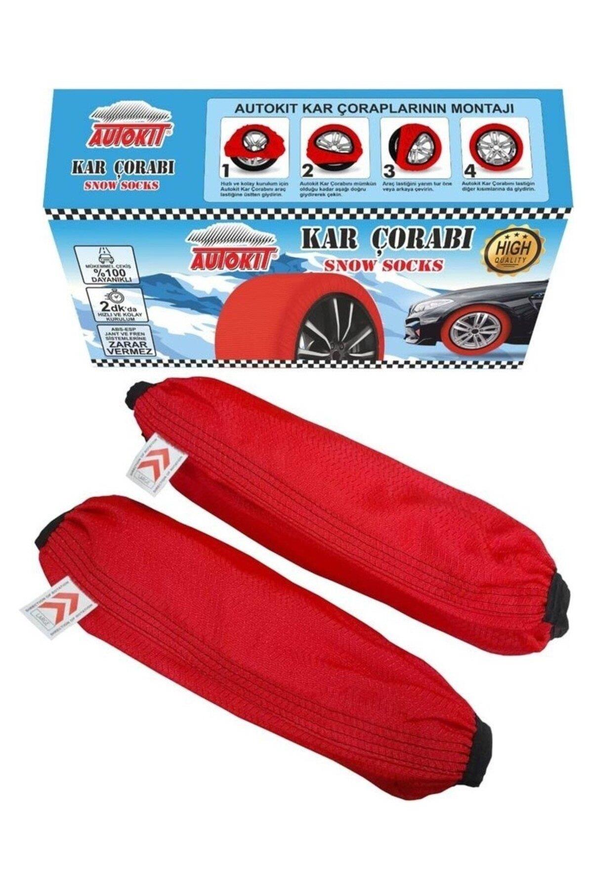 Autokit AUTOKIT KAR PATİNAJ ÇORABI(LARGE)