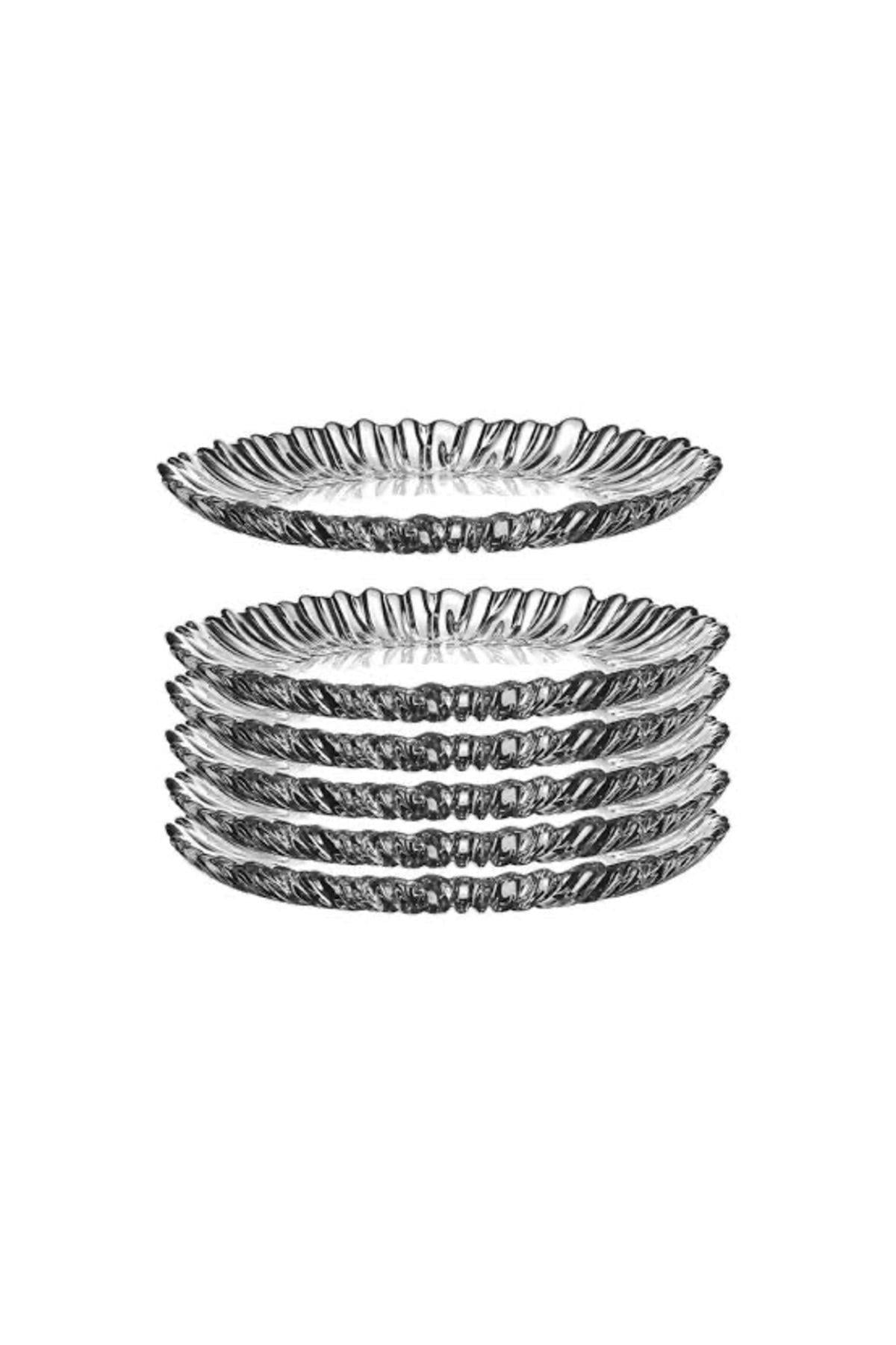 Paşabahçe Beyaz Aurora 6lı Pasta Tabağı 10512 Fma04999