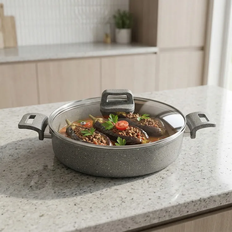 Hg Mehtap Granit Tava Gri 26 Cm Mht028
