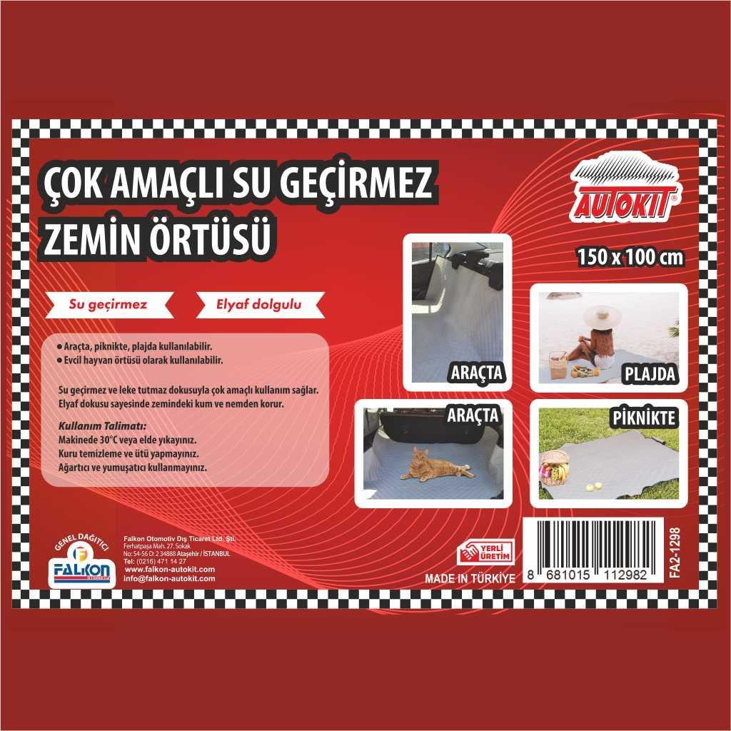 Autokit Çok Amaçlı Su Geçirmez Zemin Örtüsü 150*100 Cm