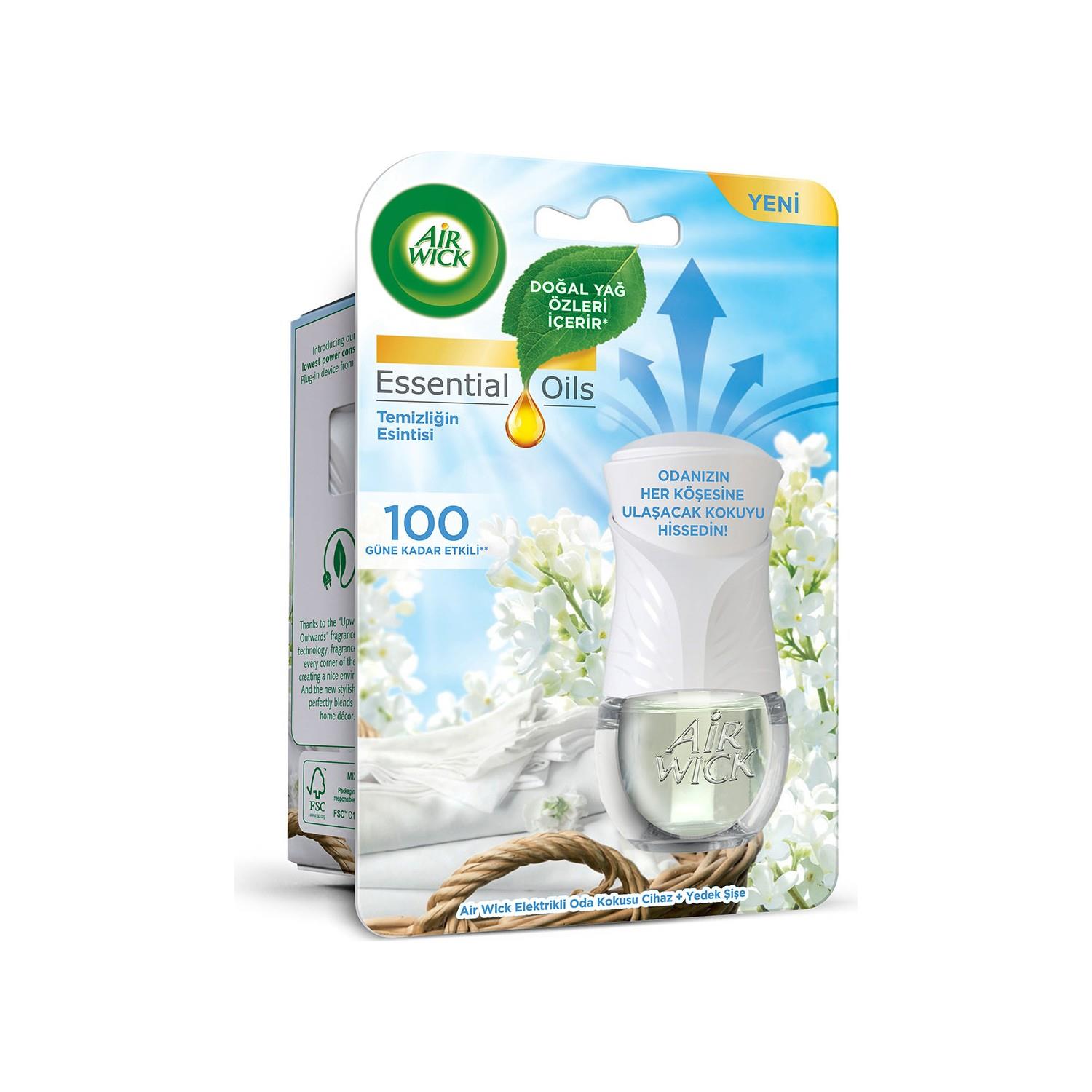 Air Wick Elektrikli Oda Kokusu Cihaz + Yedek Şişe Temizliğin Esintisi