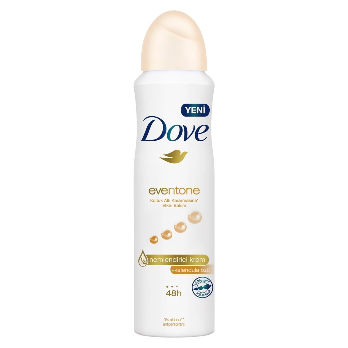 Dove Eventone Kadın Sprey Deodorant Kalendula Özü Koltuk Altı Kararmasına Etkin Bakım 150 ml