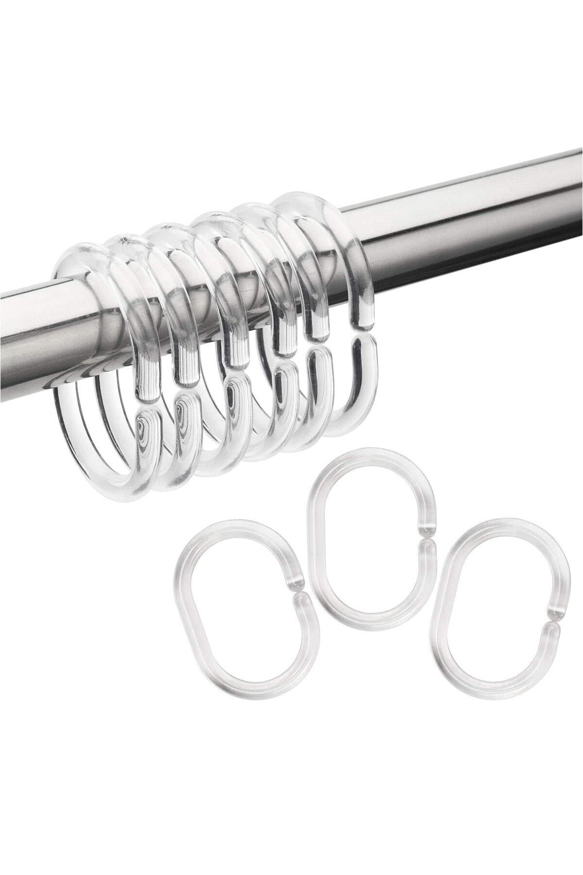 Prima Nova Perde Boru Halkası Plastik Şeffaf