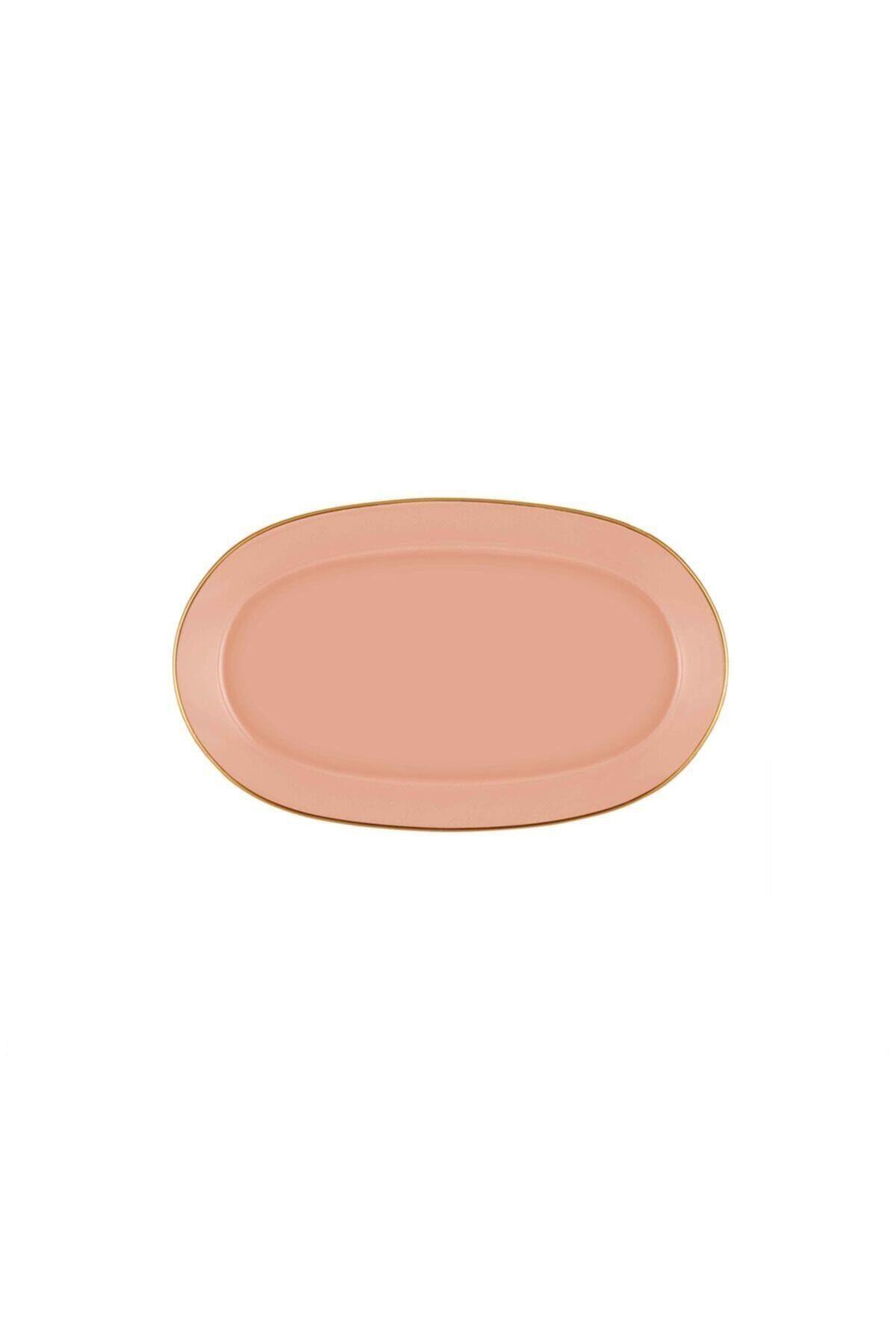 The Mia Basic Oval Servis Somon Pembe- 26cm