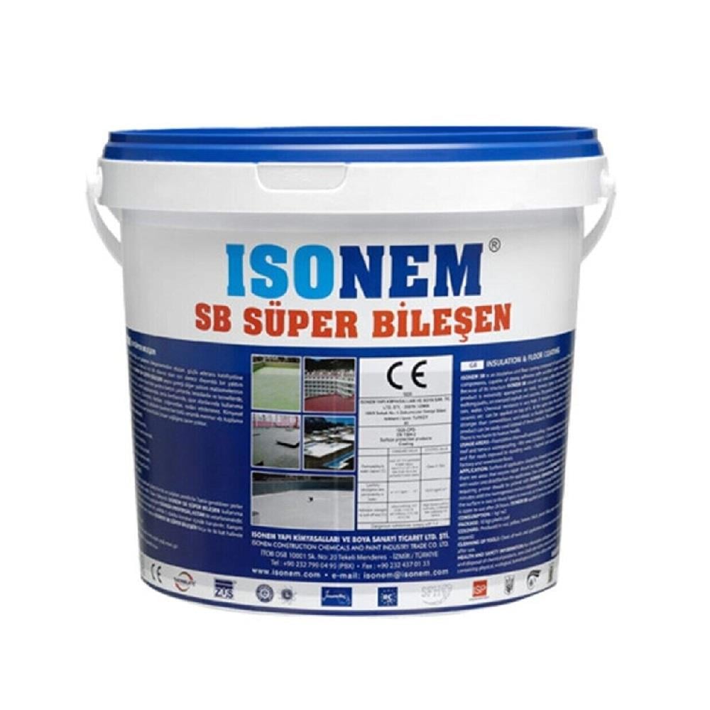 İsonem Sb Süper Bileşen Uv Dayanımlı Su Yalıtımı 5 Kg - Gri