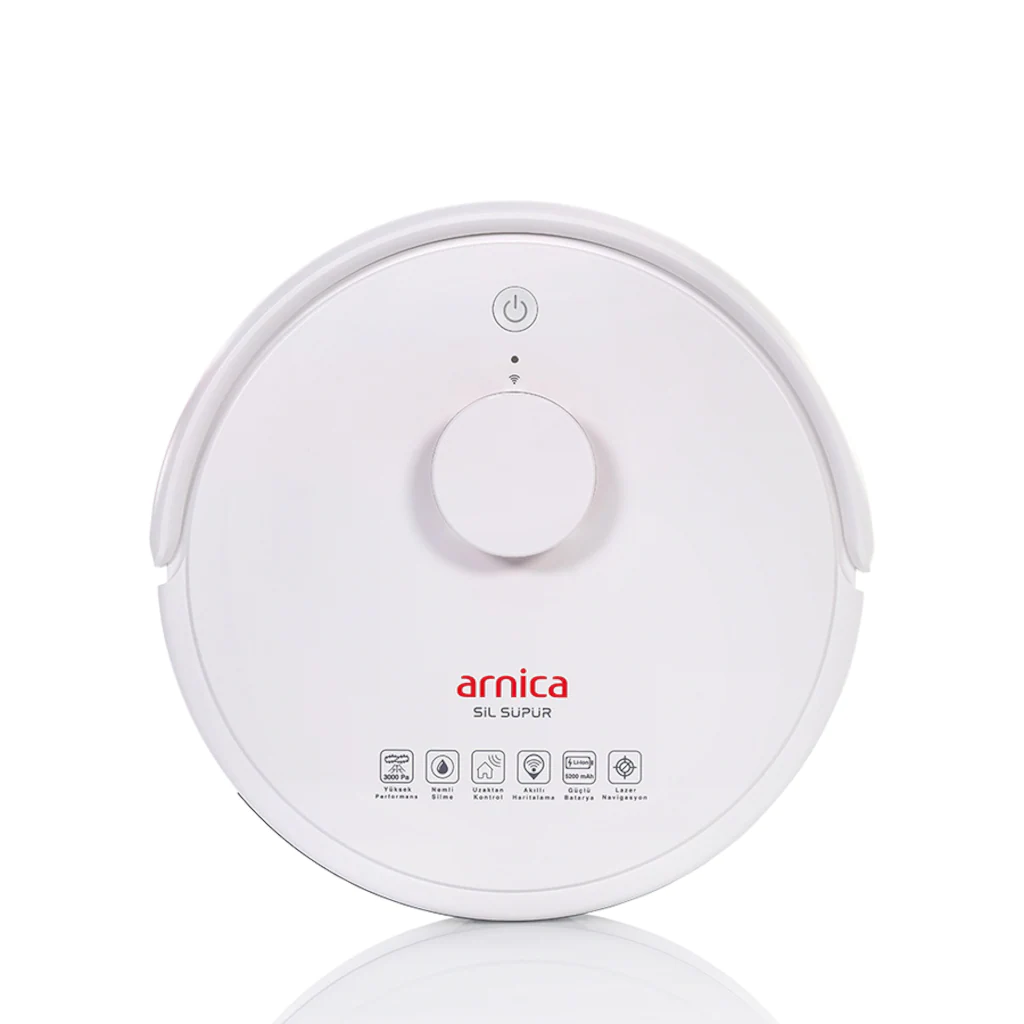 Arnica Sil Süpür Ev Robot Süpürge 13350 Beyaz