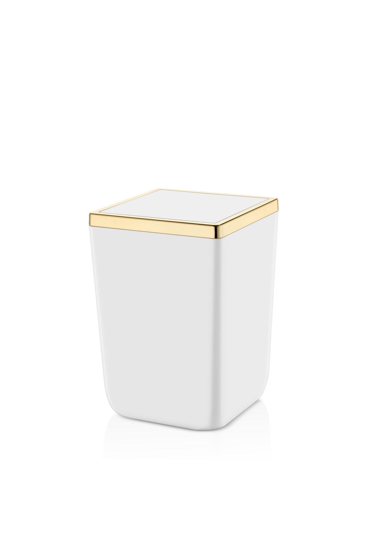Prima Nova Toskana Çöp Kovası 6 LT Beyaz Altın