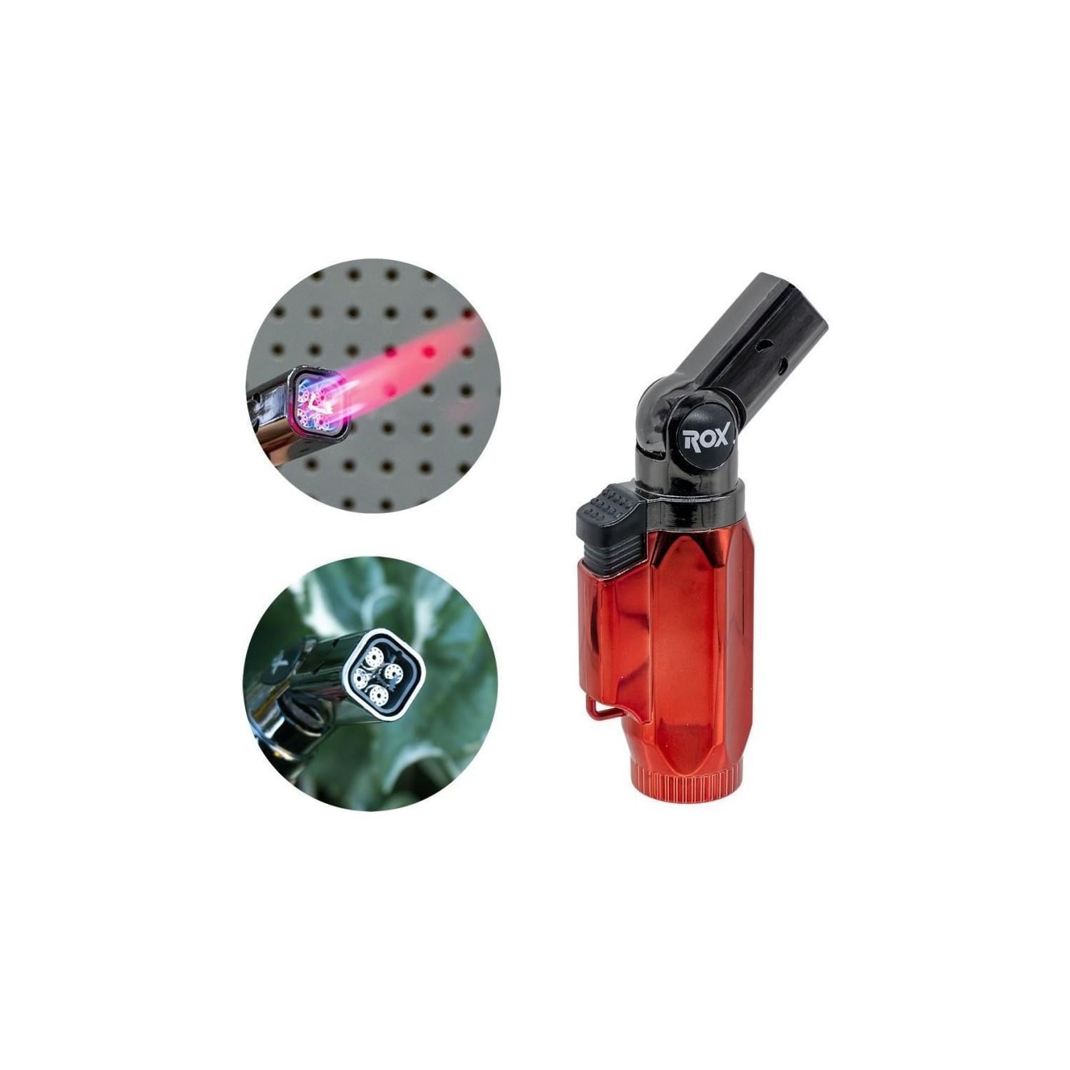 Rox BS-106 Dört Alev Çıkışlı Mini Bütan Gaz Torch Pürmüz
