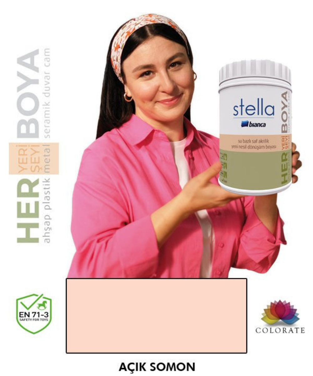 Bianca Stella Su Bazlı Boya Açık Somon