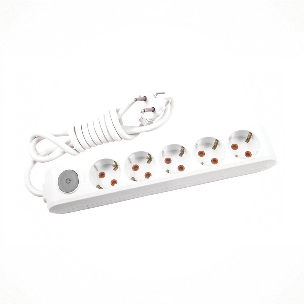 Viko Multi Let 5'Li Toprak Anahtar Çocuk Korumalı 5 Metre