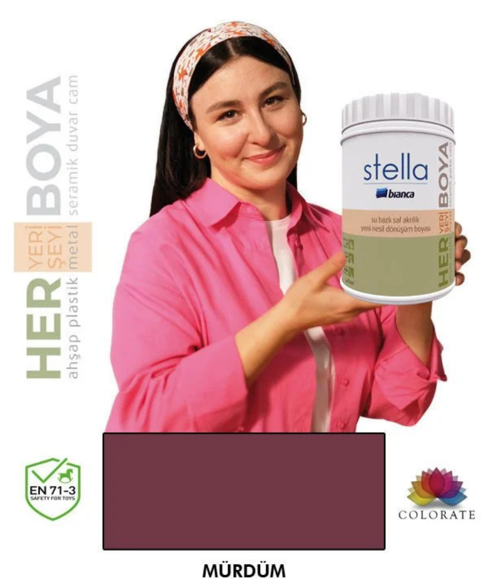 Bianca Stella Su Bazlı Boya Mürdüm