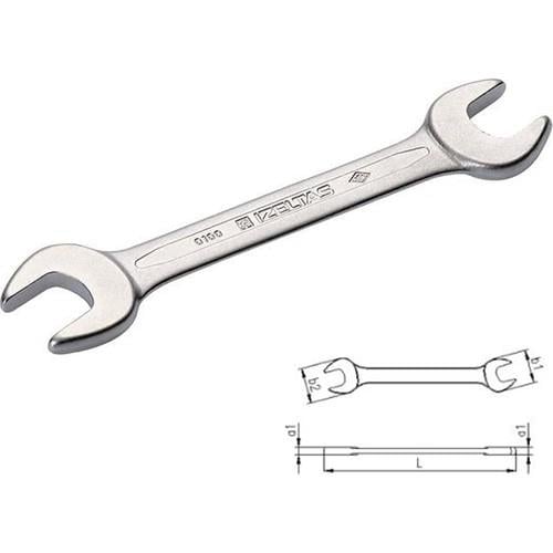 İzeltaş İki Ağız Anahtar Kısa Boy 27X32 Mm
