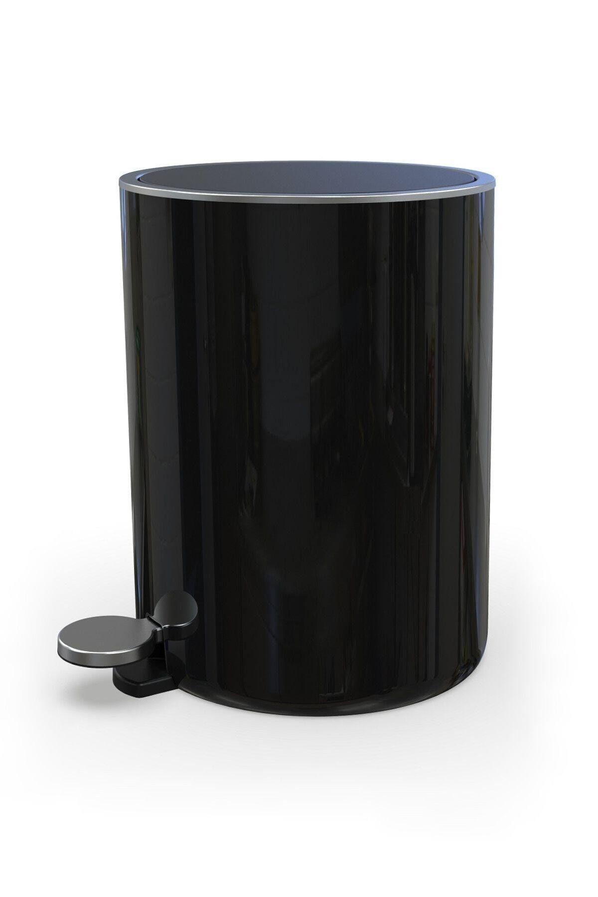 Prima Nova Lenox 5 Lt Pedallı Çöp Kovası Siyah
