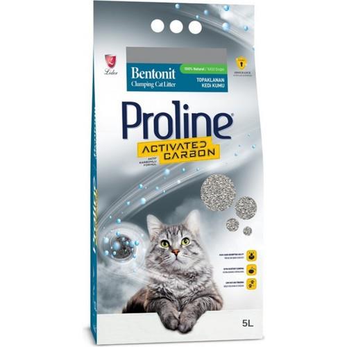 Pro Line Aktif Karbonlu Topaklanan Kedi Kumu 5 Lt