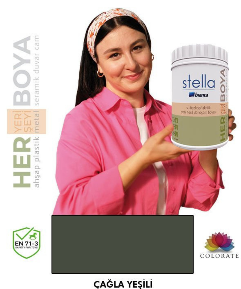 Bianca Stella Su Bazlı Boya Çağla Yeşili