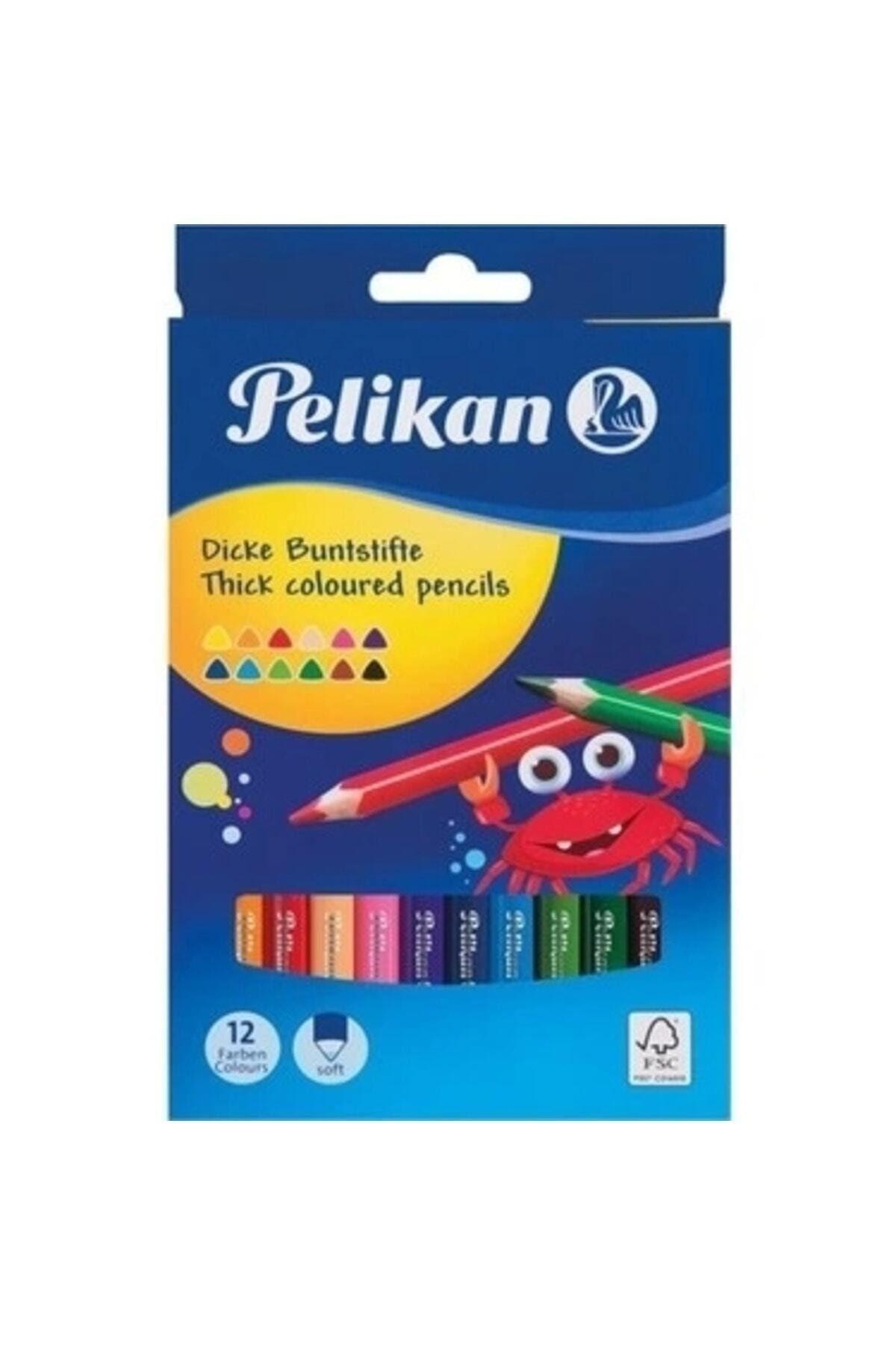 Pelikan Combino Jumbo Üçgen Kuru Boya  Kal.12 Li