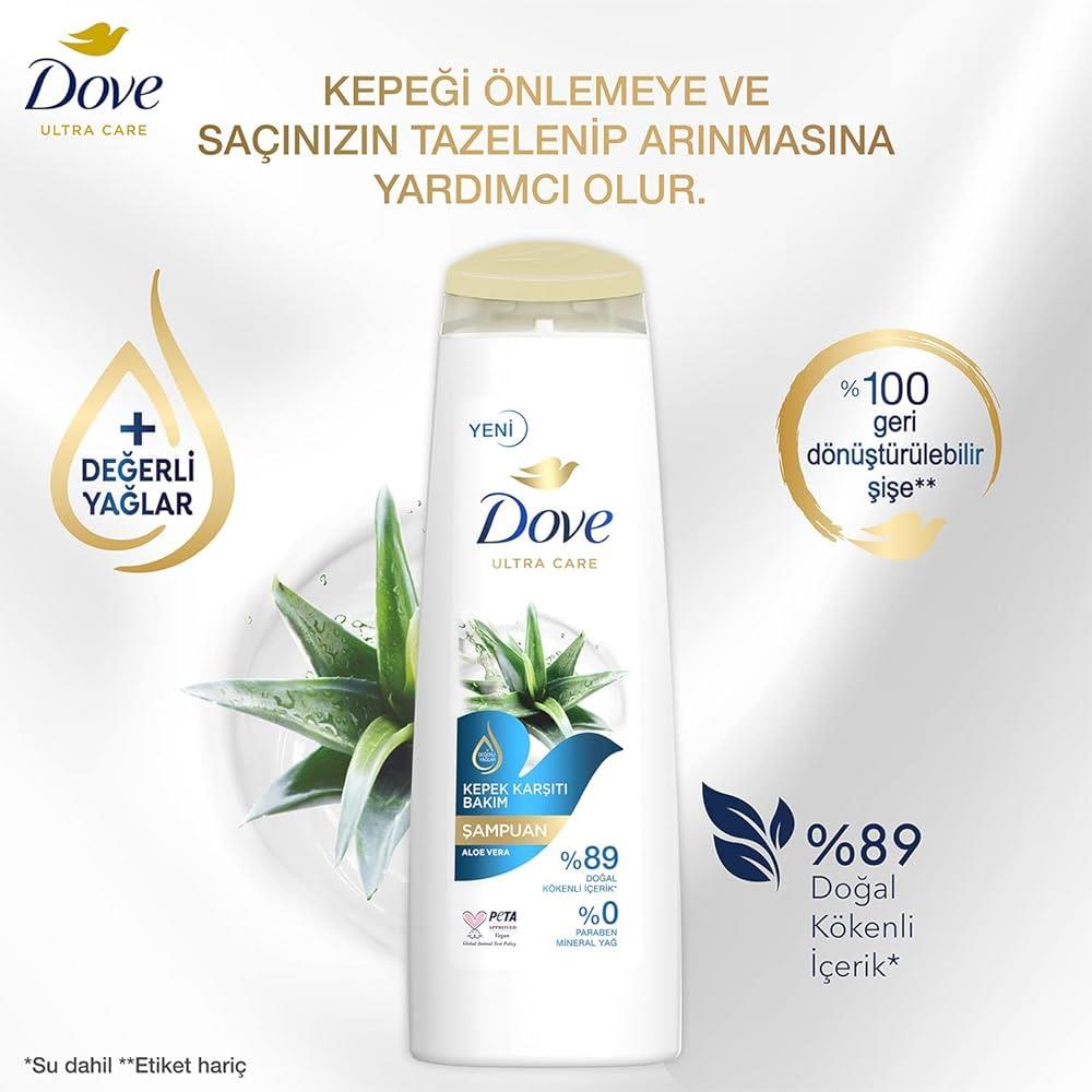 Dove Nemlendirici Bakım Sırları Saç Bakım Şampuanı Kepeğe Karşı Bakım Aloe Vera 400 ML