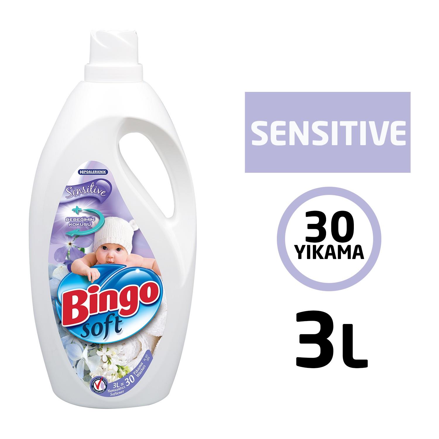 Bingo Soft Sensitive Bebeğimin Kokusu Yumuşatıcısı 3 Lt
