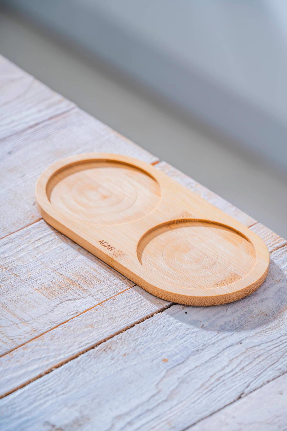 ACAR BAMBU 2 BÖLMELİ SUNUMLUK ACR-568