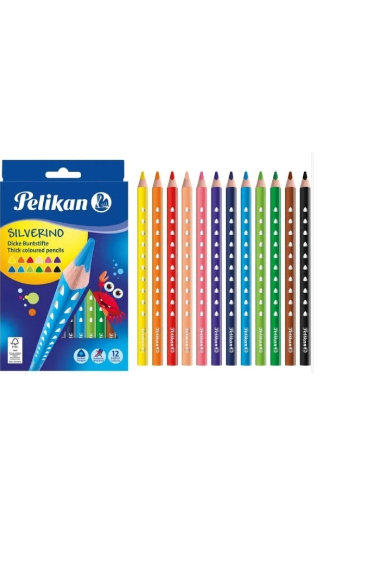 Pelikan Silverino Jumbo Üçgen Kuru Boya Kal