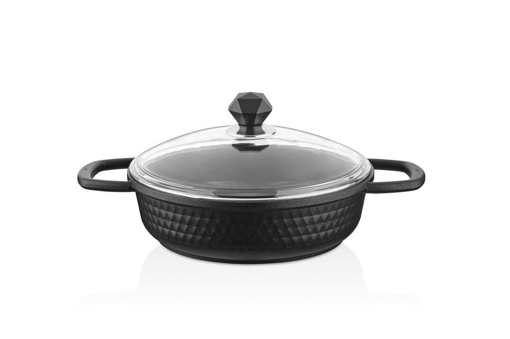 Kahramanlar 26cm Matto Döküm Basık Tencere