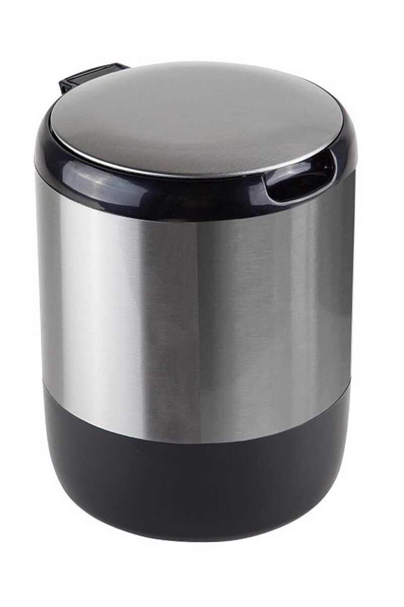 Primanova Pasifik 3 Lt Tezgah Üstü Mutfak Ofis Çöp Kovası Siyah