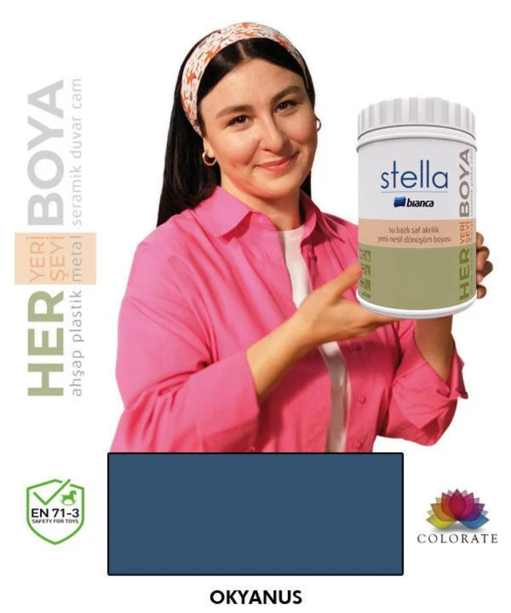 Bianca Stella Su Bazlı Boya Okyanus