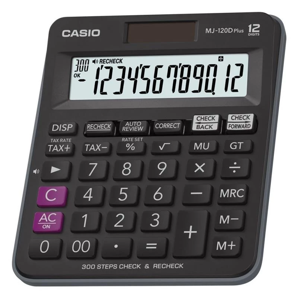 Casio MJ-120D Plus İşlem Kontrollü 12 Hane Masa Üstü Hesap Makinesi