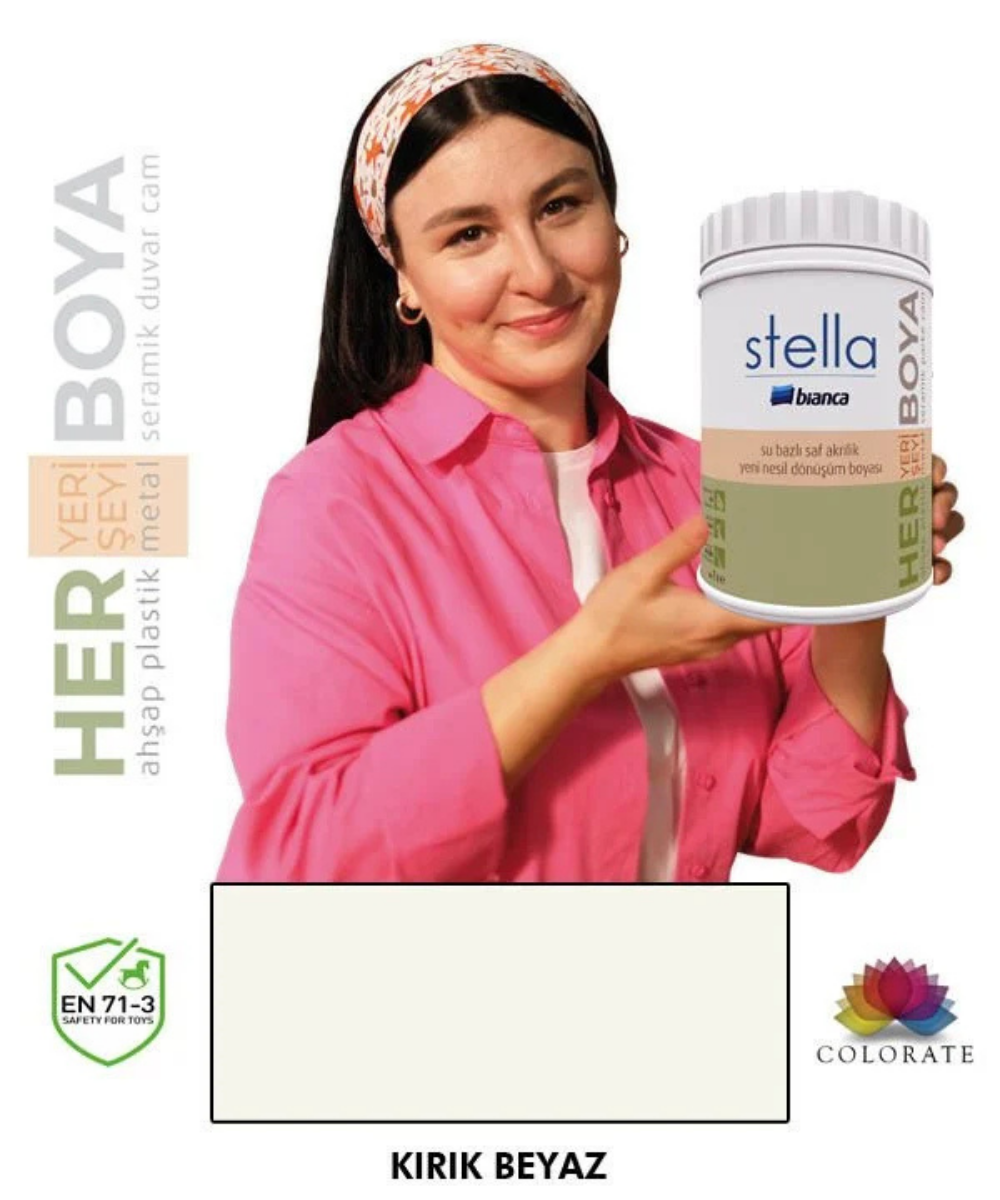Bianca Stella Su Bazlı Boya Kırık Beyaz