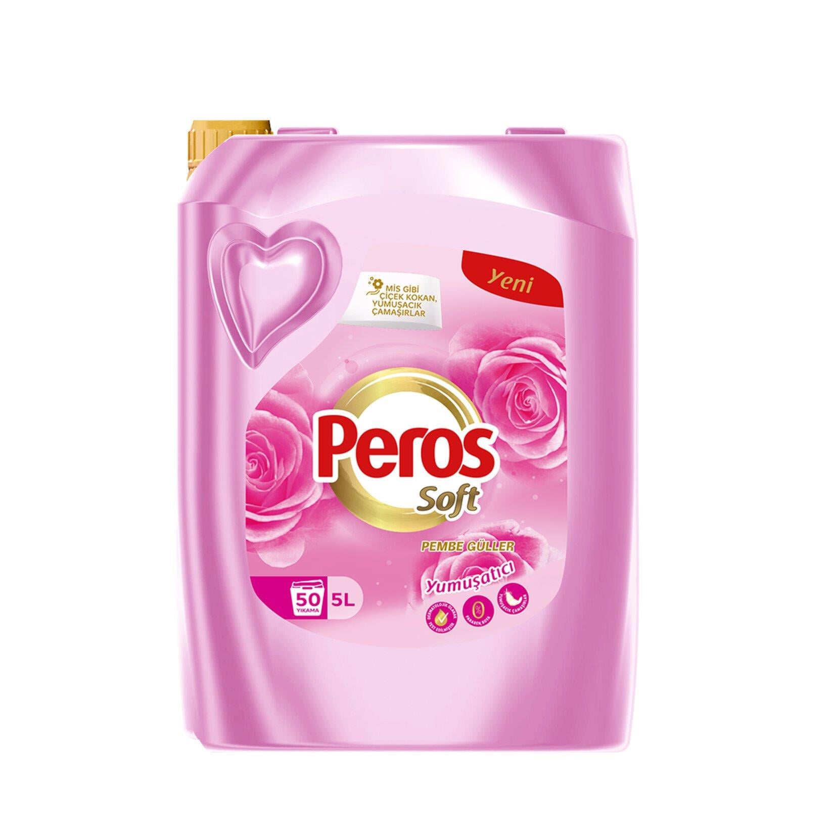 PEROS 5 LT YUMUŞATICI PEMBE GÜLLER
