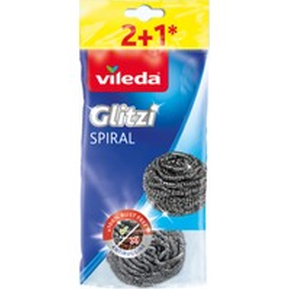 Vileda Çelik Bulaşık Teli 2+1 li