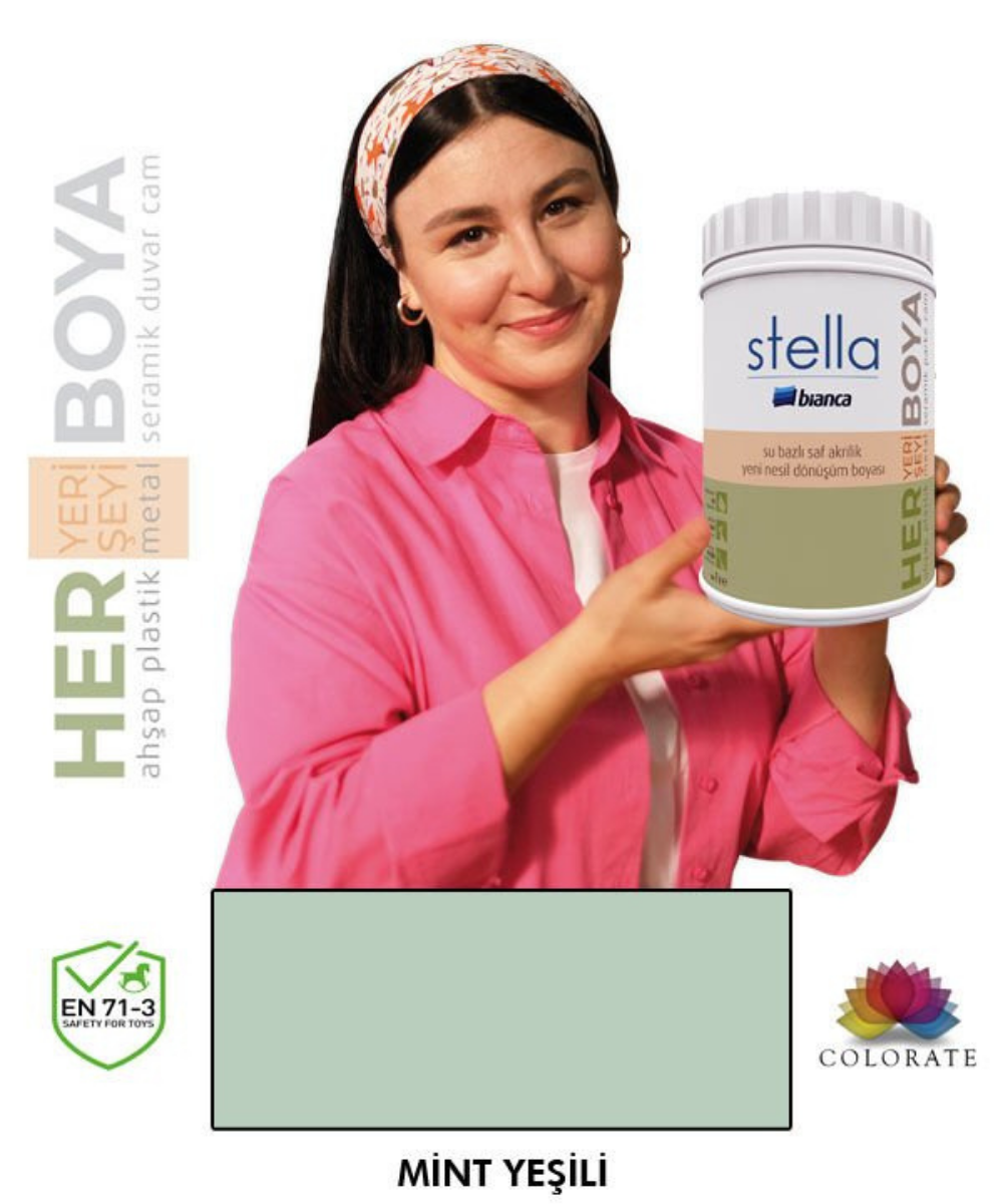 Bianca Stella Su Bazlı Boya Mint Yeşili