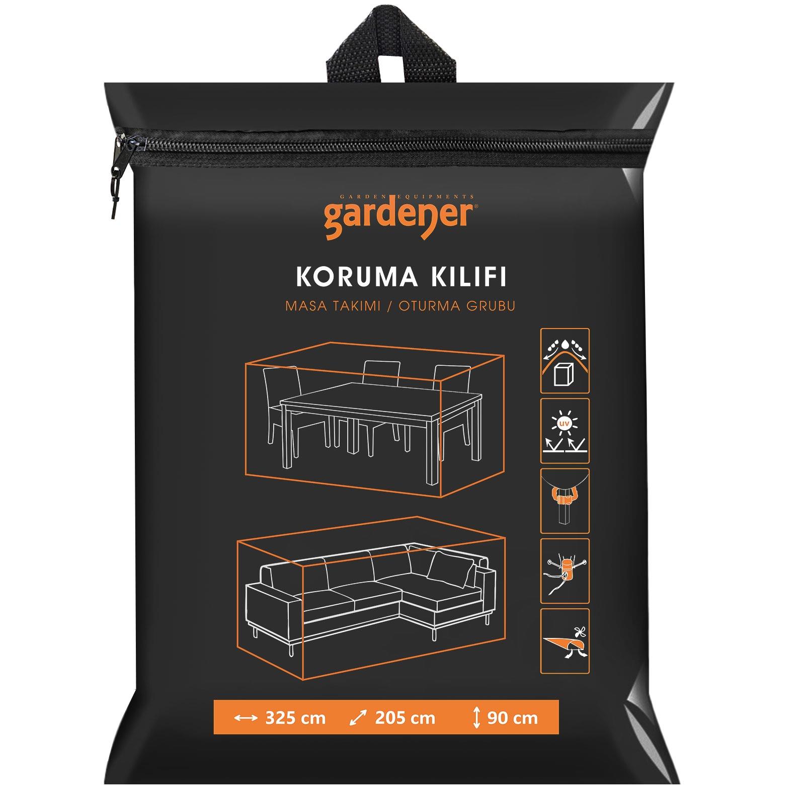 Gardener GRDC301 Masa Takımı Koruma Örtüsü / Kılıfı PE (325 cm x 205 cm x 90 cm)